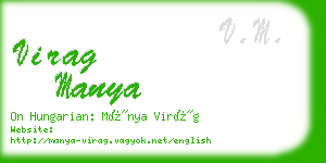 virag manya business card